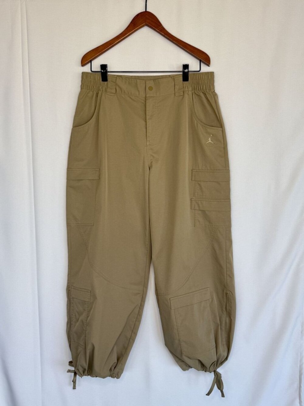Nike Jordon Brown Kelp Heavyweight High Rise Cargo Wide Leg Jogger Pant X-Large - Picture 3 of 16
